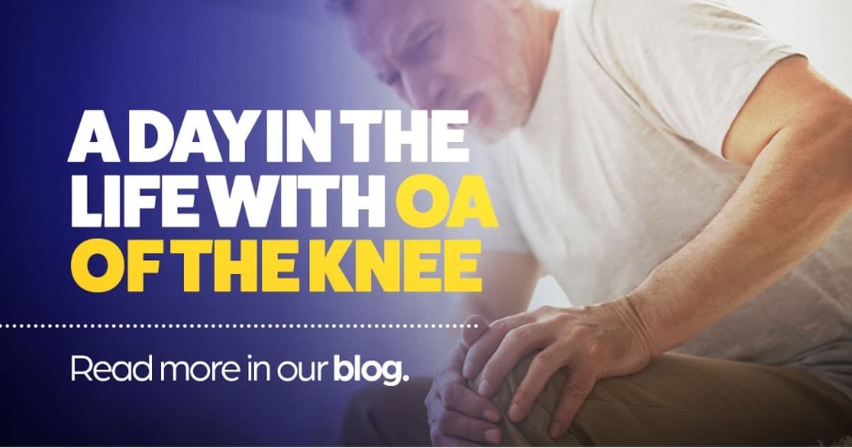A day in the life with OA of the knee.