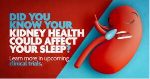 Did you know your kidney health could affect your sleep.